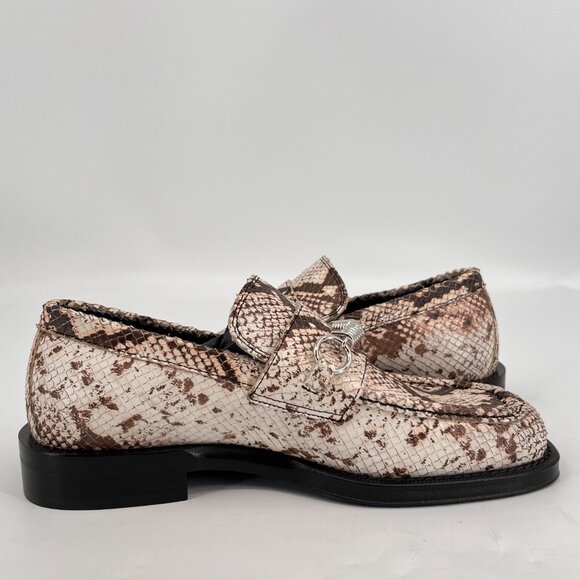 Burberry Men\'s Python-Print Leather Barbed Wire Loafers EUR 41 US 8 New In Box main image 9